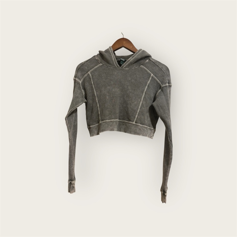 Wild Fable Hoodie Crop Long Sleeve Shirt - Picture 1 of 10